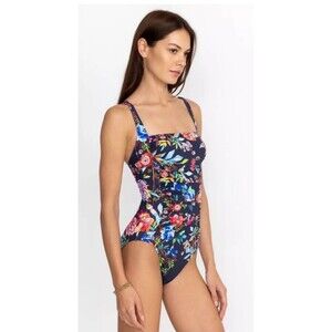 NWOT Johnny Was Womens Ocean Dreamer One Piece Swimsuit Ruched Colorful Size XS